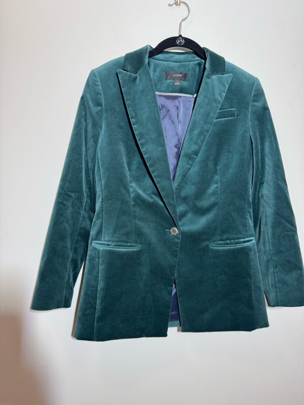 J. Crew Willa Velvet Blazer